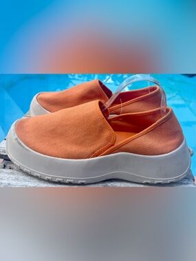 Soft Science Drift Canvas Slip-on Lightweight Boat Shoes Orange Mens 10